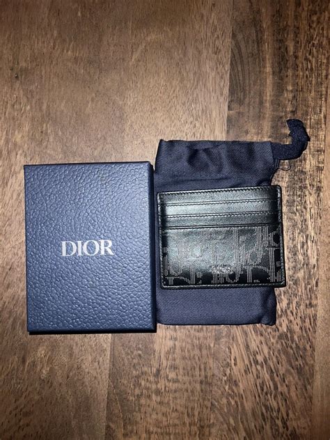 men dior card holder|dior oblique card holder.